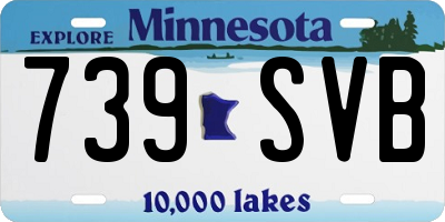 MN license plate 739SVB