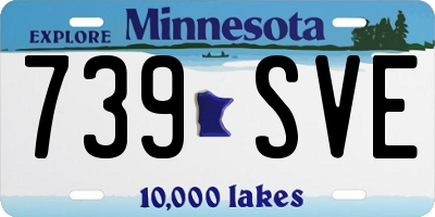 MN license plate 739SVE