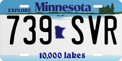 MN license plate 739SVR