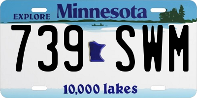 MN license plate 739SWM