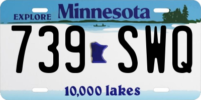 MN license plate 739SWQ