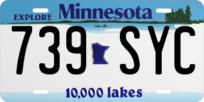MN license plate 739SYC