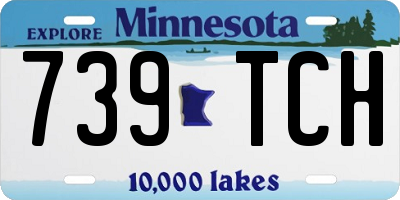 MN license plate 739TCH