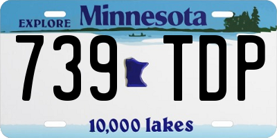 MN license plate 739TDP