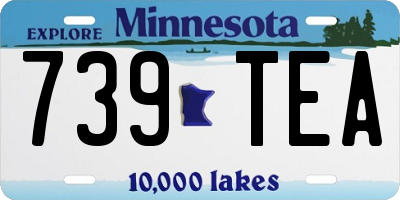 MN license plate 739TEA