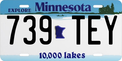 MN license plate 739TEY
