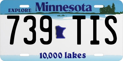 MN license plate 739TIS