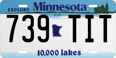 MN license plate 739TIT