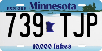 MN license plate 739TJP