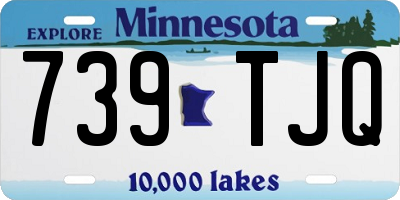 MN license plate 739TJQ