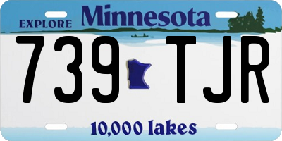 MN license plate 739TJR