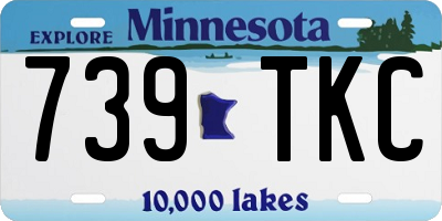 MN license plate 739TKC