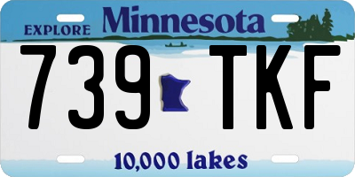 MN license plate 739TKF