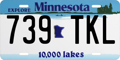 MN license plate 739TKL