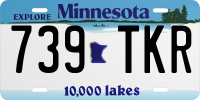 MN license plate 739TKR