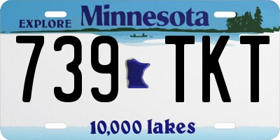MN license plate 739TKT