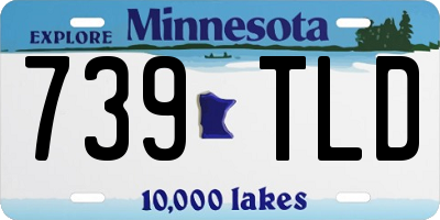 MN license plate 739TLD