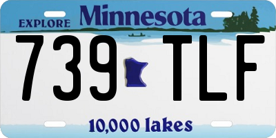 MN license plate 739TLF
