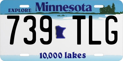 MN license plate 739TLG