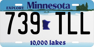 MN license plate 739TLL
