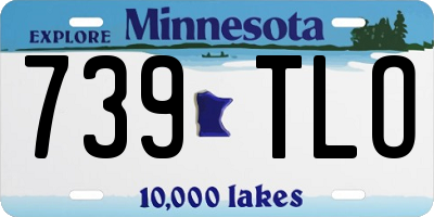 MN license plate 739TLO