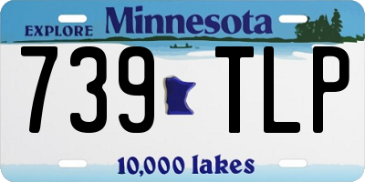 MN license plate 739TLP