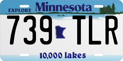 MN license plate 739TLR