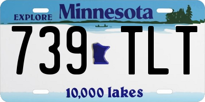 MN license plate 739TLT