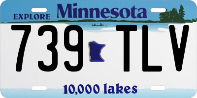 MN license plate 739TLV