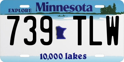 MN license plate 739TLW