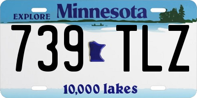MN license plate 739TLZ