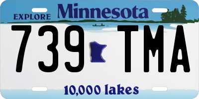 MN license plate 739TMA