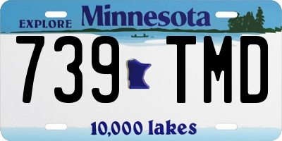 MN license plate 739TMD