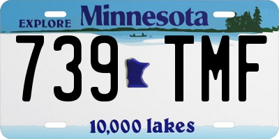 MN license plate 739TMF