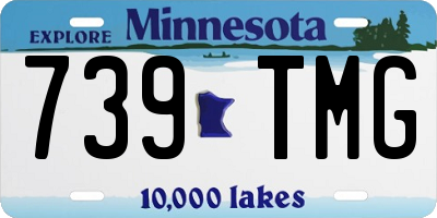 MN license plate 739TMG