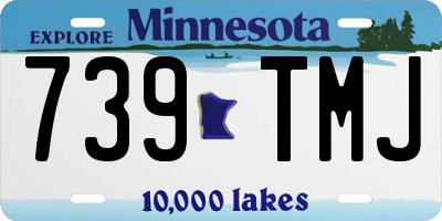 MN license plate 739TMJ
