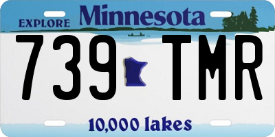 MN license plate 739TMR