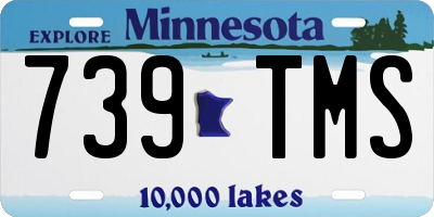 MN license plate 739TMS