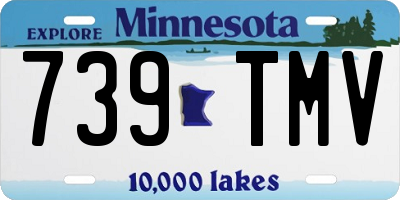 MN license plate 739TMV