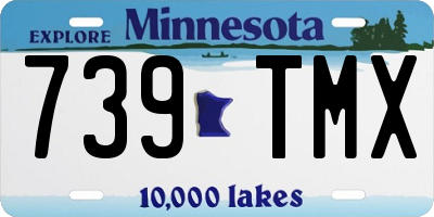 MN license plate 739TMX