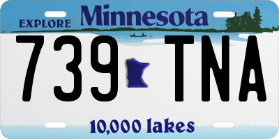 MN license plate 739TNA