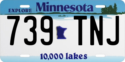 MN license plate 739TNJ