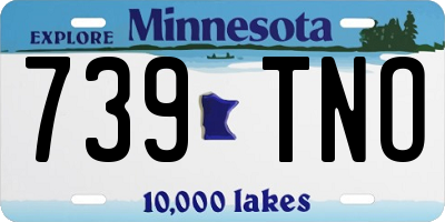 MN license plate 739TNO