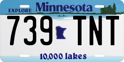 MN license plate 739TNT