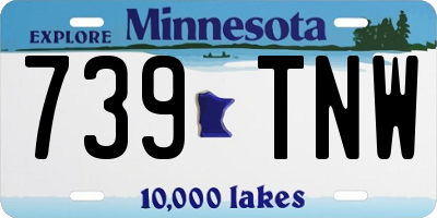 MN license plate 739TNW