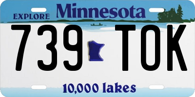 MN license plate 739TOK