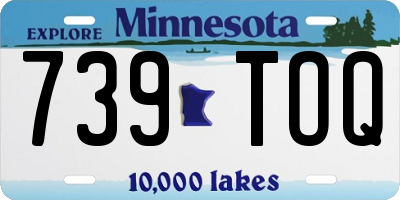 MN license plate 739TOQ