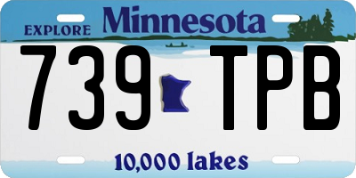 MN license plate 739TPB