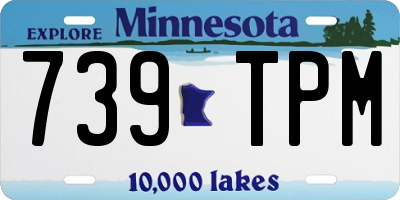 MN license plate 739TPM
