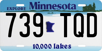 MN license plate 739TQD